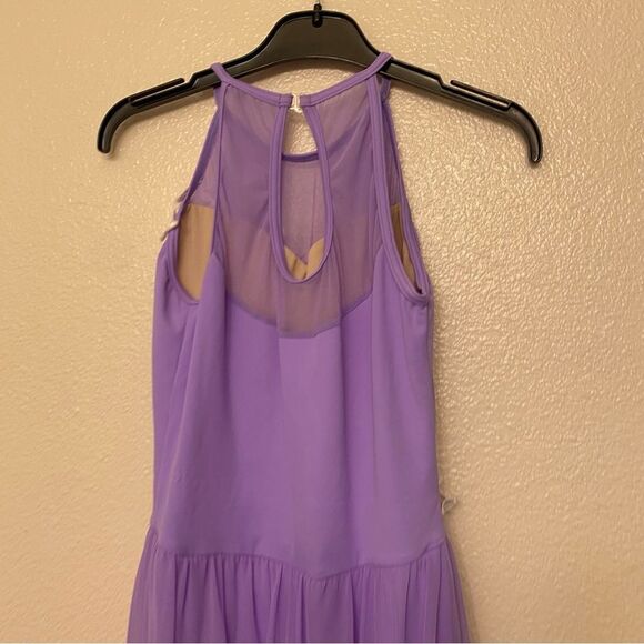 WEISSMAN Dance costume lavender purple dress Cant Help Falling In Love 12579 SA - Picture 4 of 11